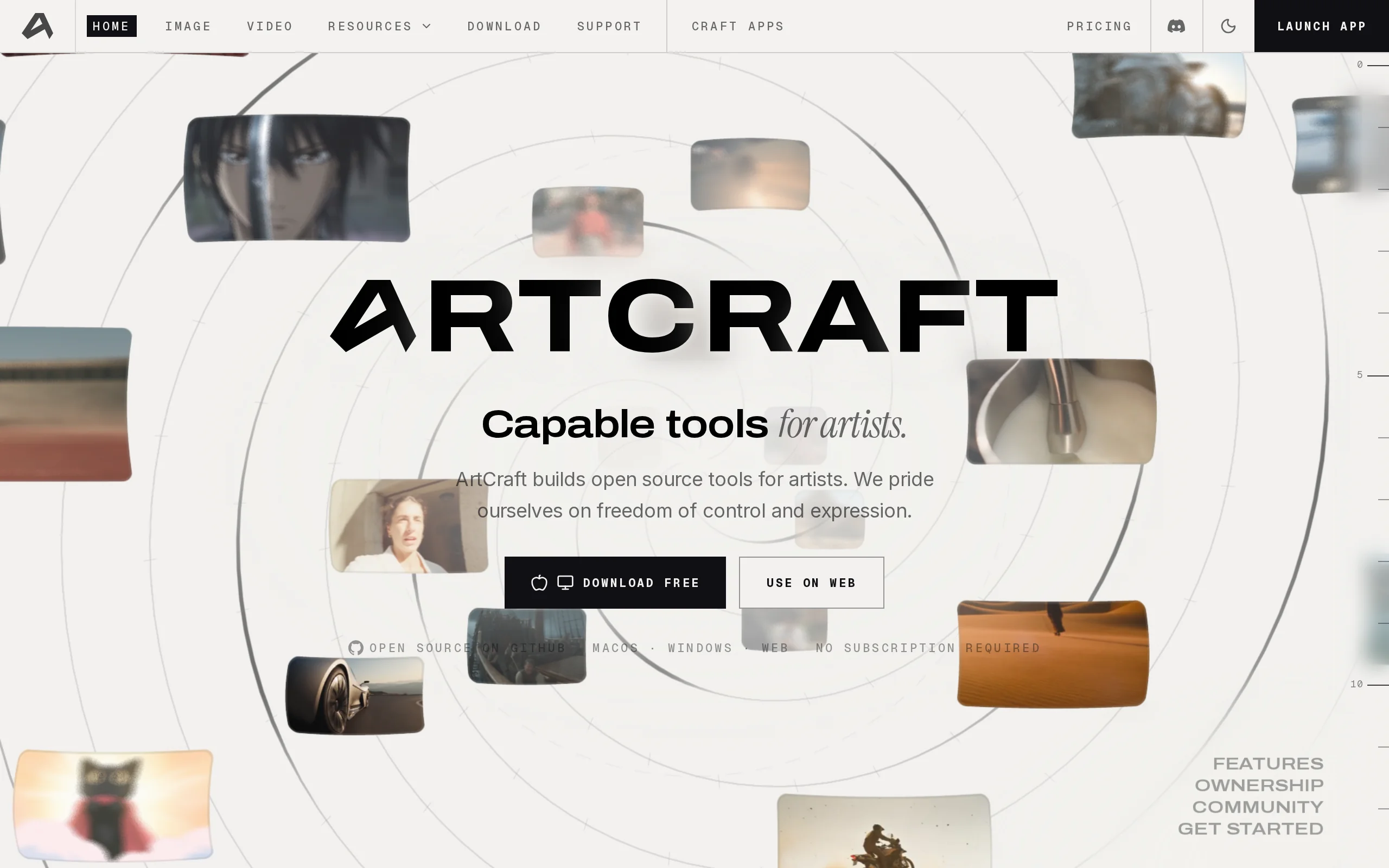 In-Depth Review of ArtCraft: Open-Source AI Image and Video Creation Workbench, Reimagining the Creative Workflow with "Control前置" official screenshot