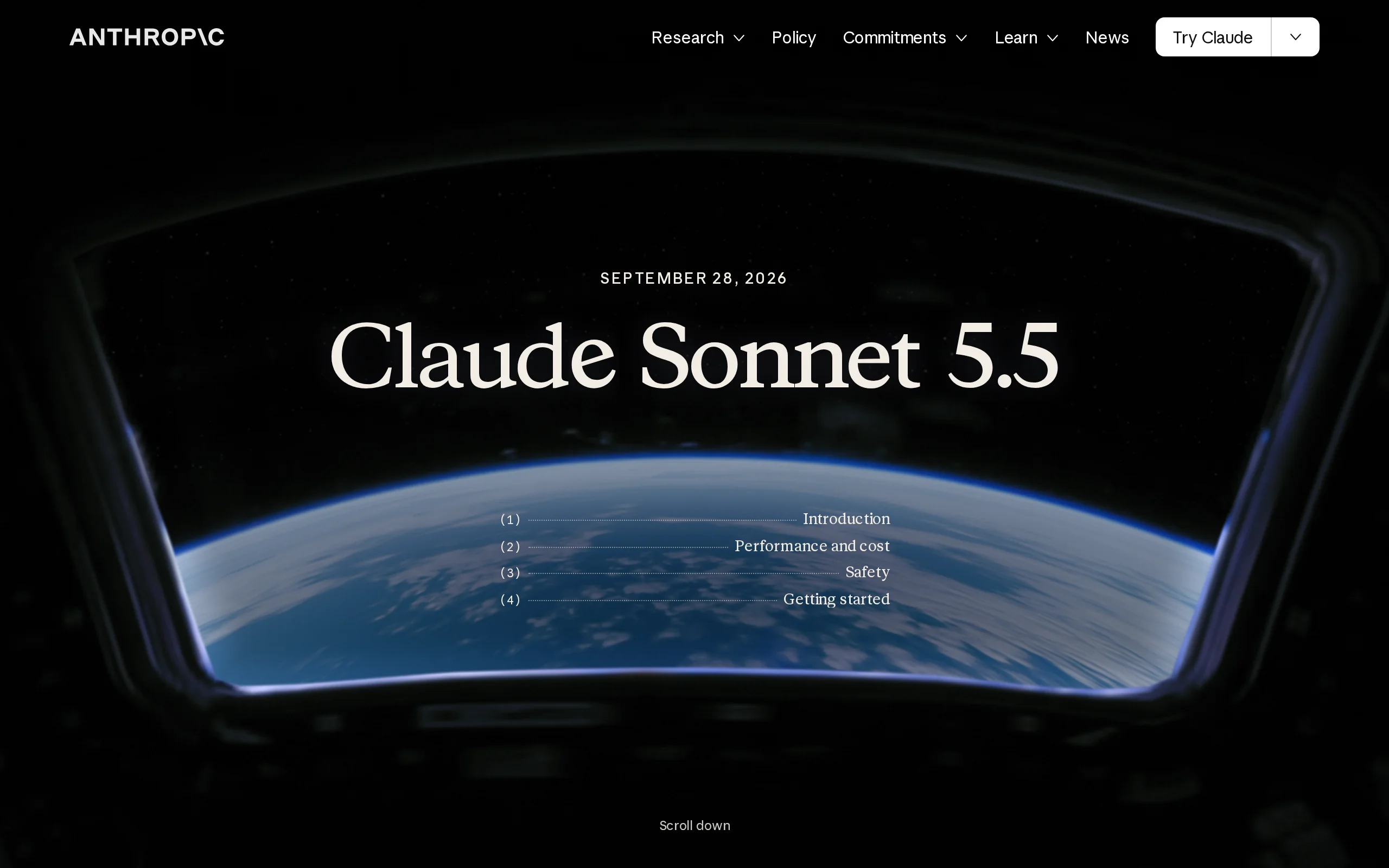 Claude Sonnet 5.5 – Anthropic's Latest AI Model official screenshot