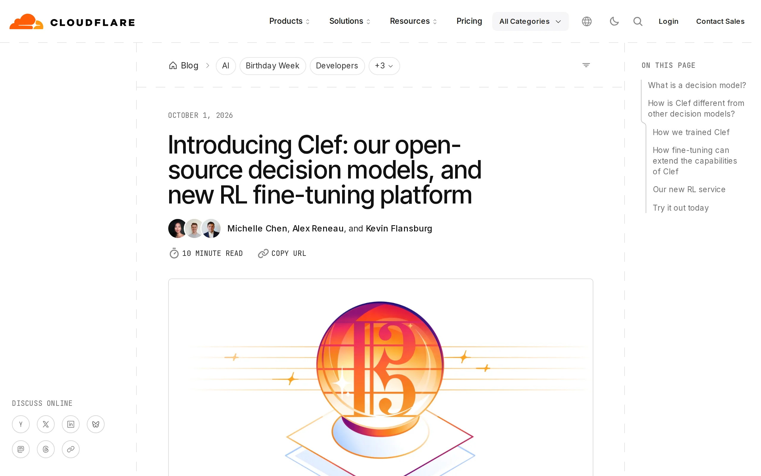 Clef – Cloudflare 开源的决策模型家族深度评测 官方截图