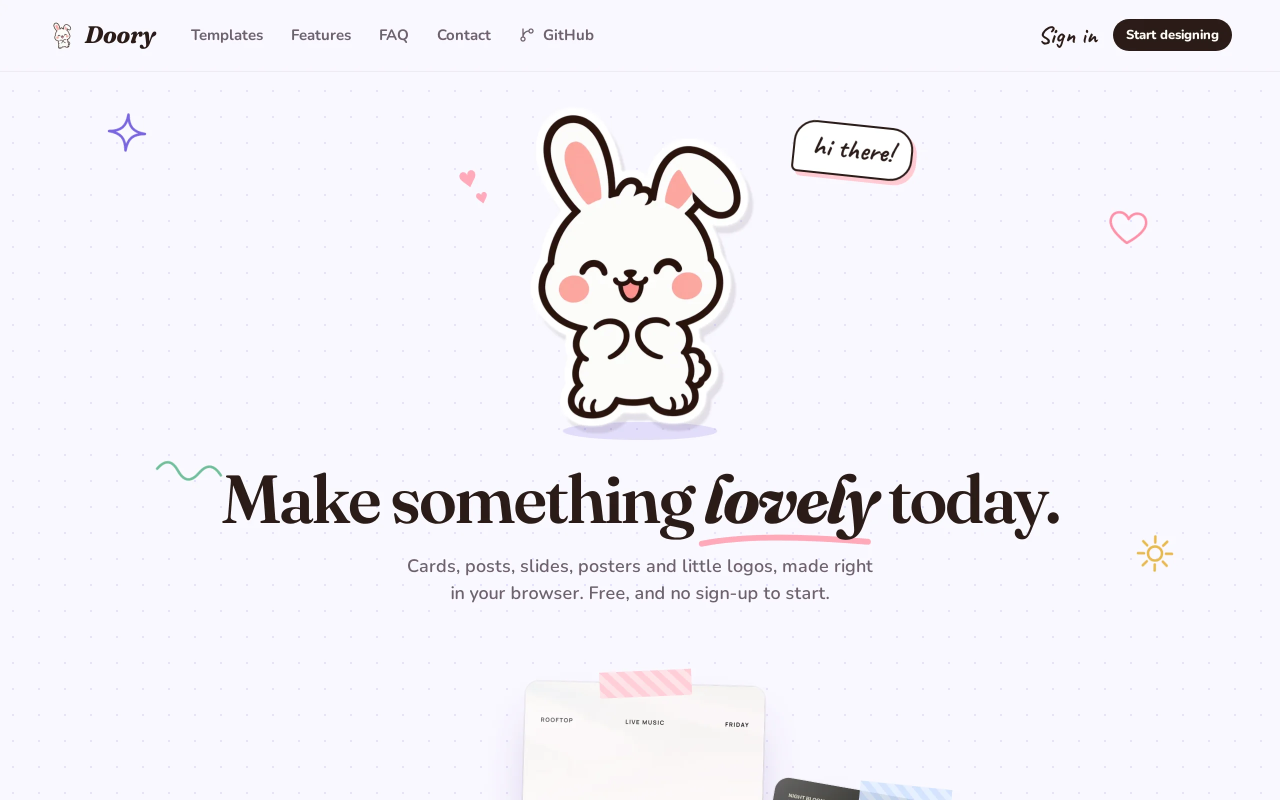 Doory – Open-Source Online Design Editor, an Open-Source Alternative to Canva official screenshot