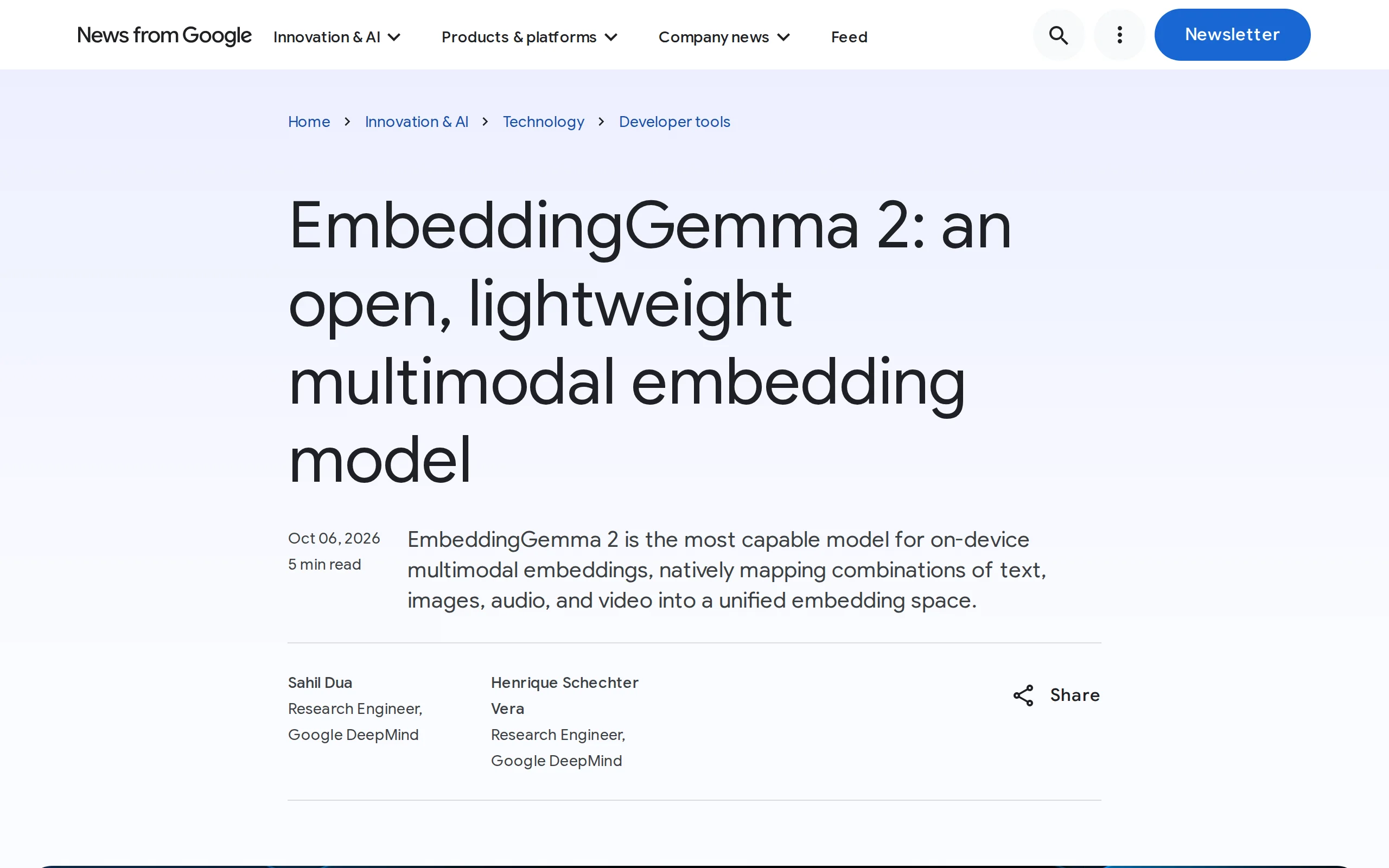 EmbeddingGemma 2 – Review of Google's Open-Source Native Multimodal Embedding Model official screenshot