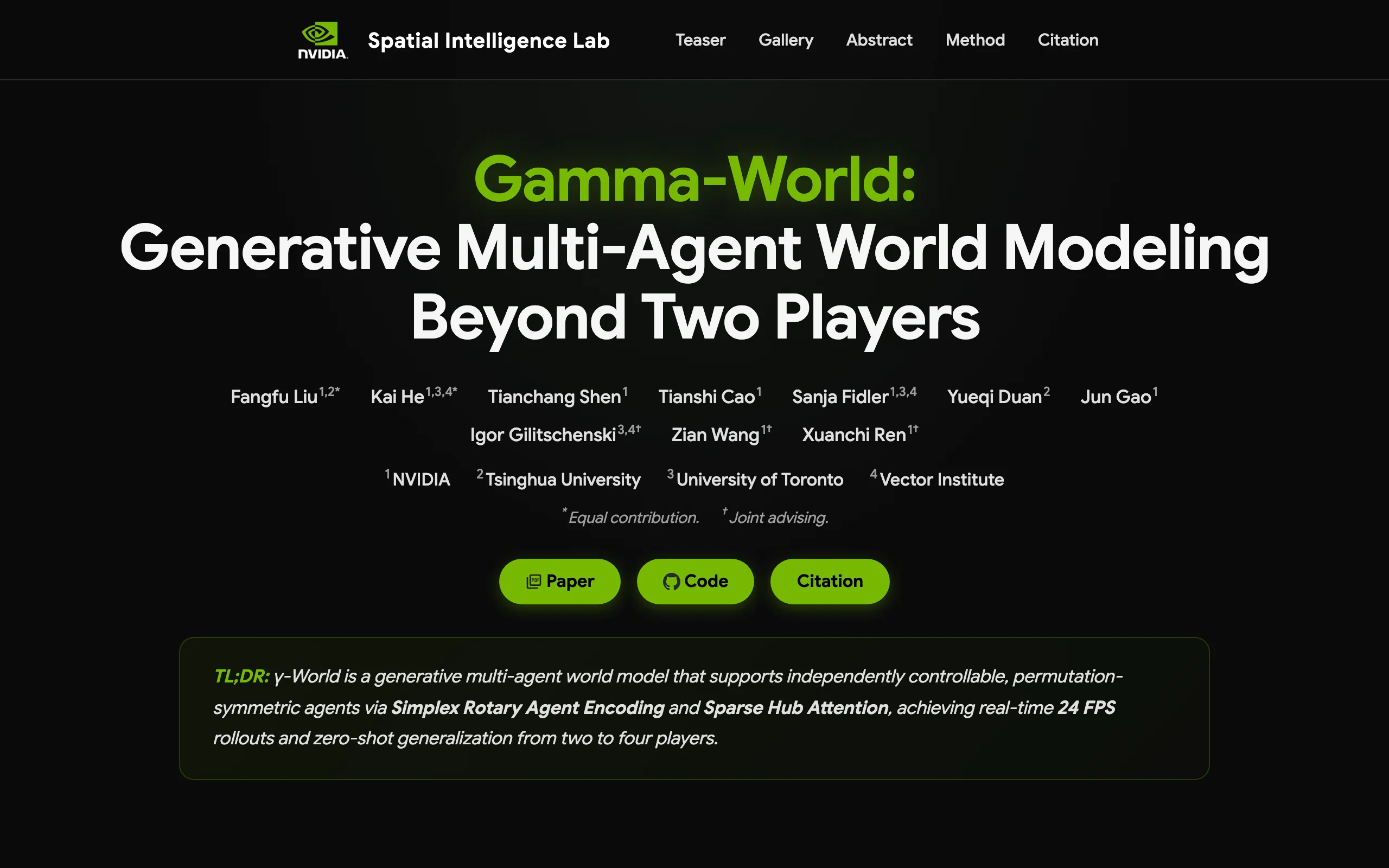 Gamma-World – NVIDIA's Multi-Agent World Model official screenshot
