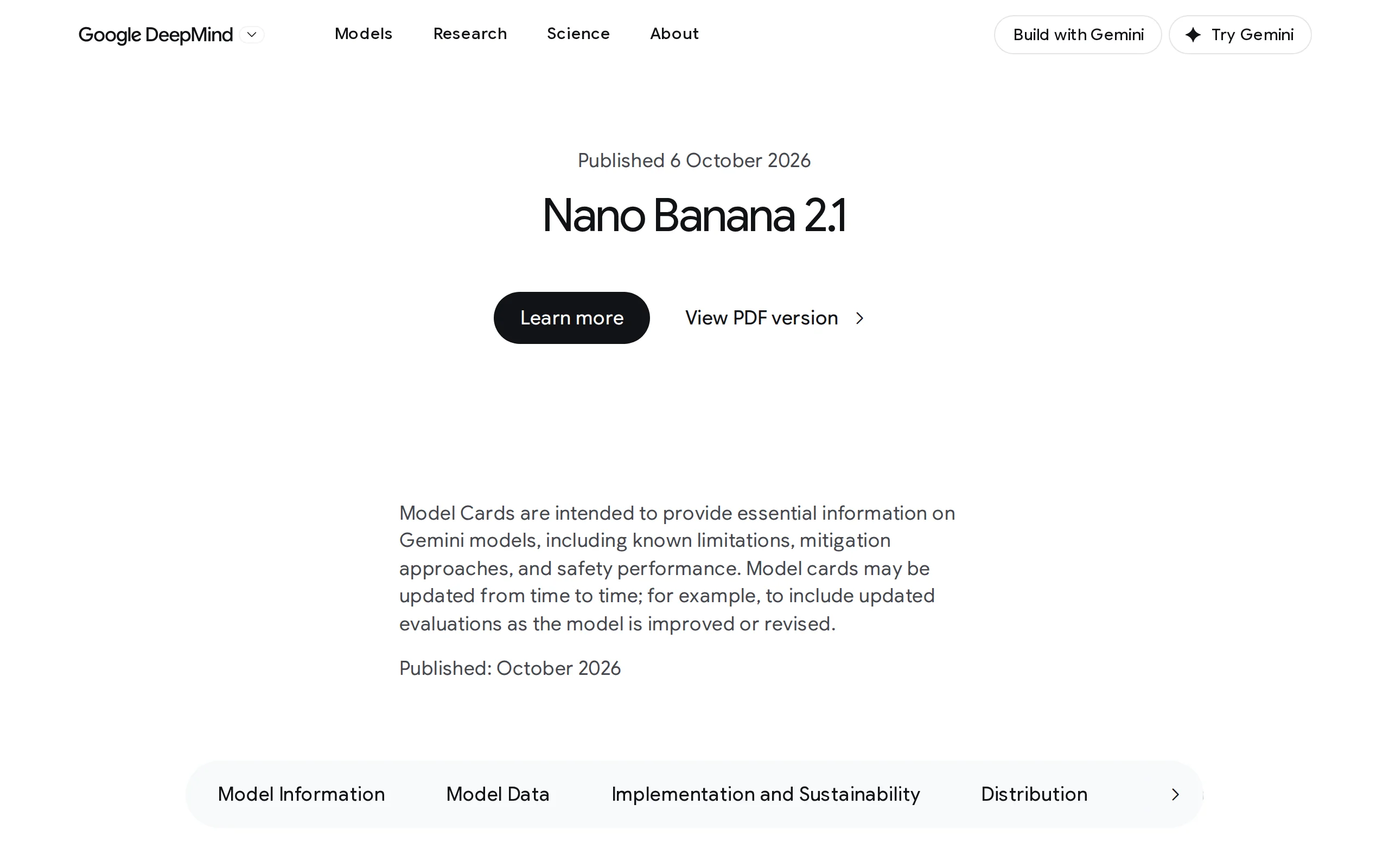 Nano Banana 2.1: In-Depth Review of Google DeepMind's Image Generation and Conversational Editing Model official screenshot