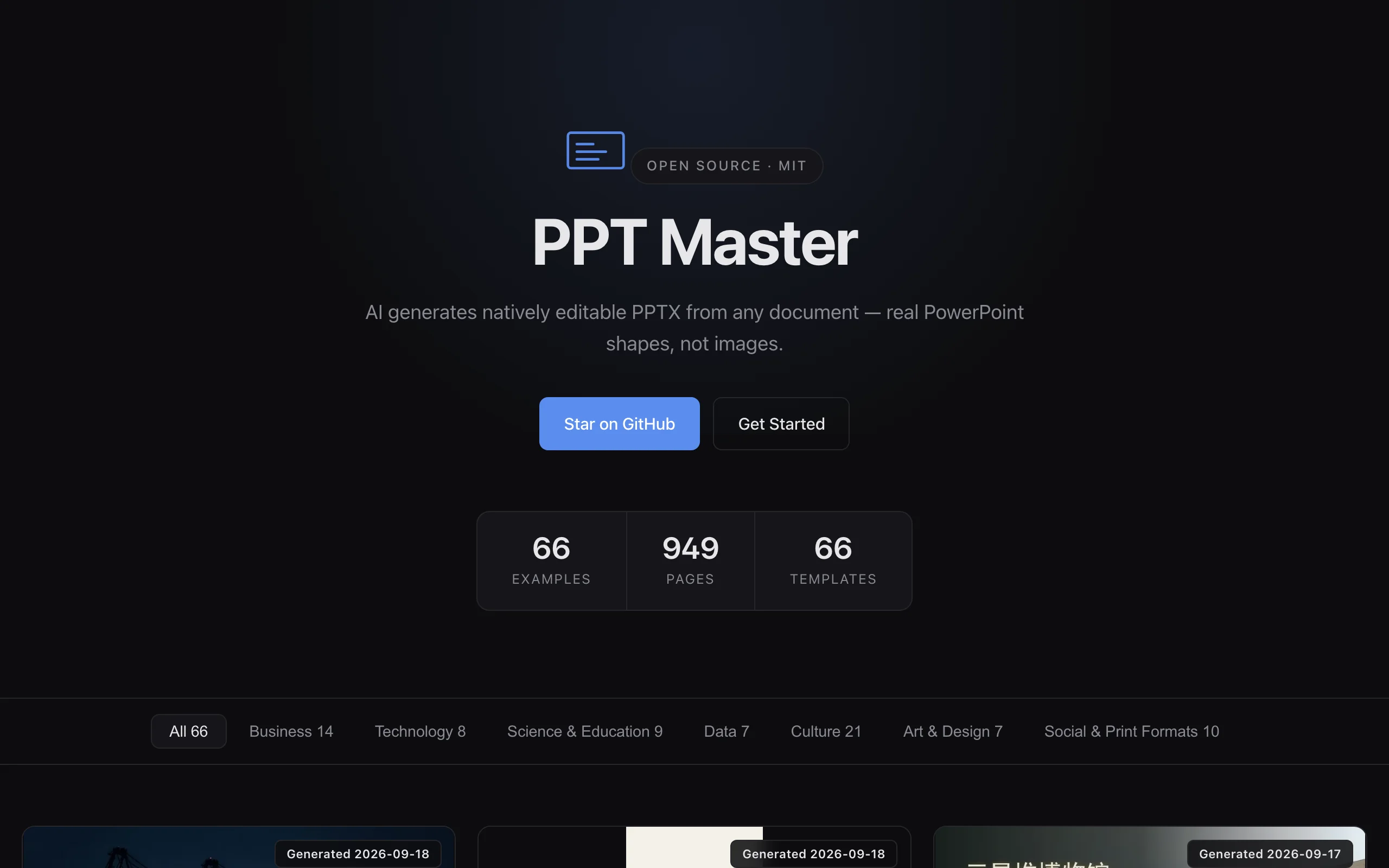PPT Master – Open-Source Standardized AI PPT Generation Workflow official screenshot