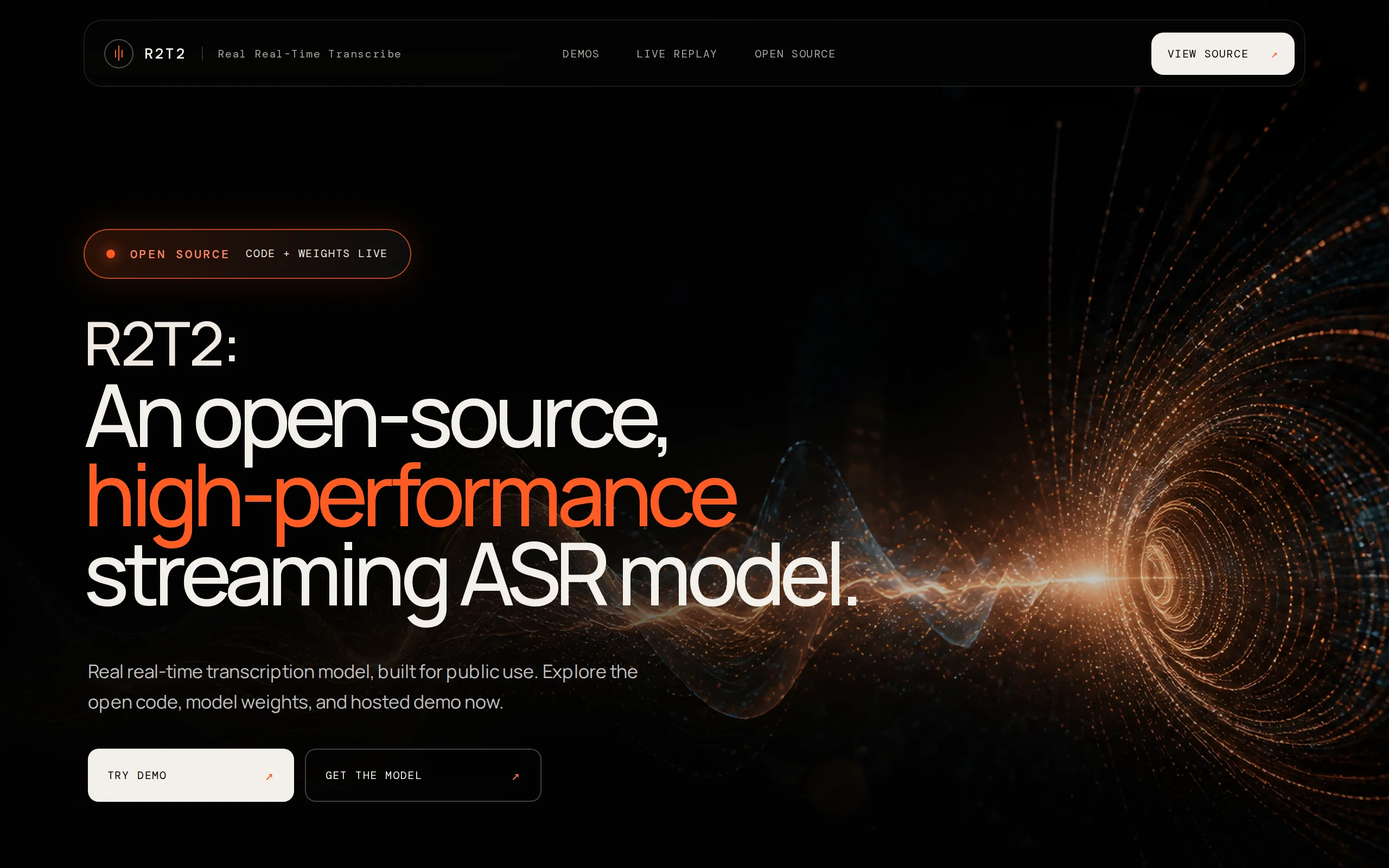 R2T2 – In-Depth Review of NetEase Youdao's Open-Source Low-Latency True Streaming Speech Recognition Model official screenshot
