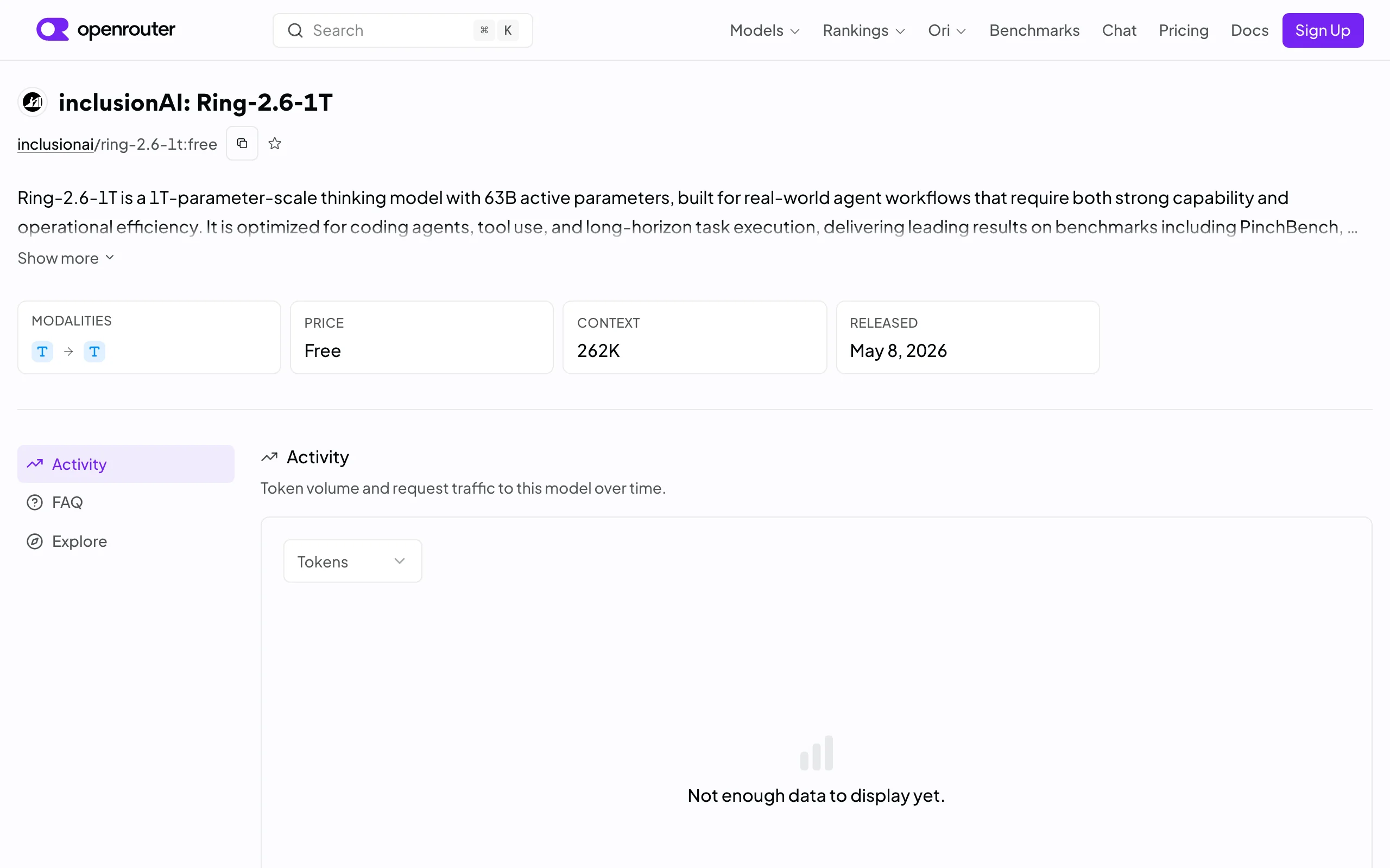 Ring-2.6-1T – Ant Bailing's Trillion-Parameter Deep Reasoning Model official screenshot